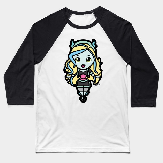 Lagoona Blue Tooniefied Baseball T-Shirt by Tooniefied